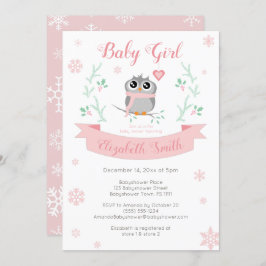 Invitación Niñera de bebé de invierno ducha de bebé