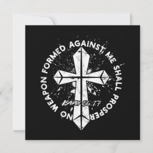 Invitación Ningún arma formada contra mí prosperará la fe en