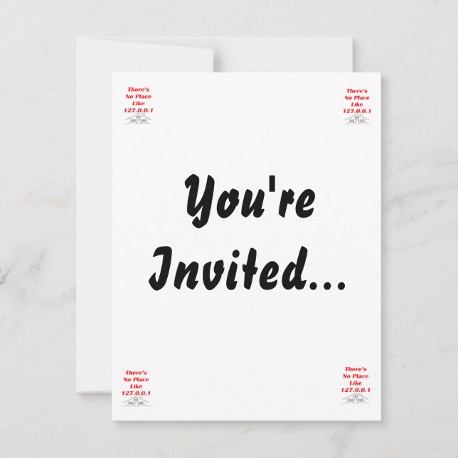 Invitación ningún lugar como casa (Anverso)
