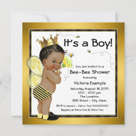 Invitación Niño americano africano bebe Baby Shower