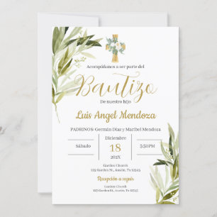 Invitación Niño Bautista Español
