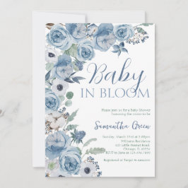 Invitación Niño bebé en Bloom Baby Shower