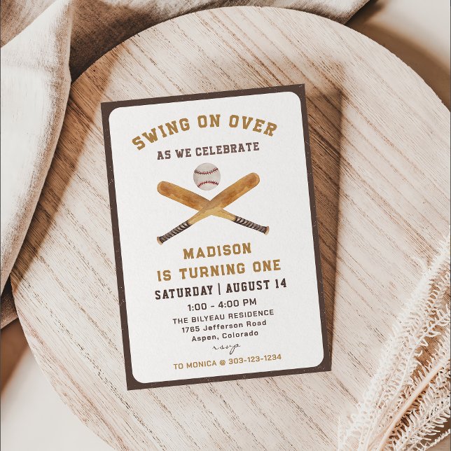 Invitación Niño Béisbol, cumpleaños (Subido por el creador)