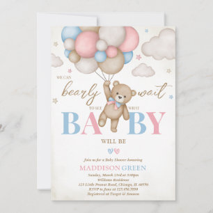 Invitación Niño chica: Podemos esperar a Baby Shower