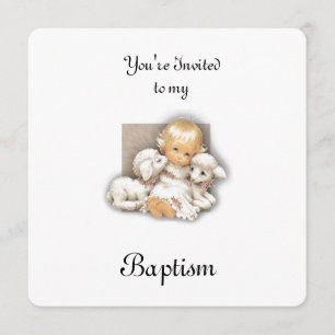 Invitación Niño con cordero