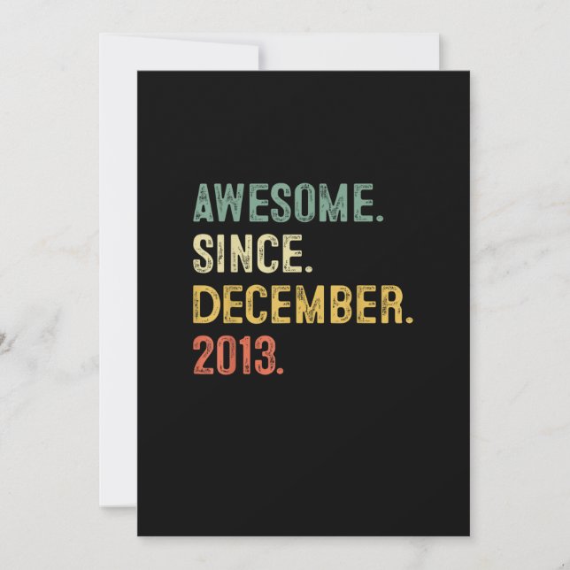 Invitación Niño de 9 años de regalo de noveno cumpleaños asom (Anverso)