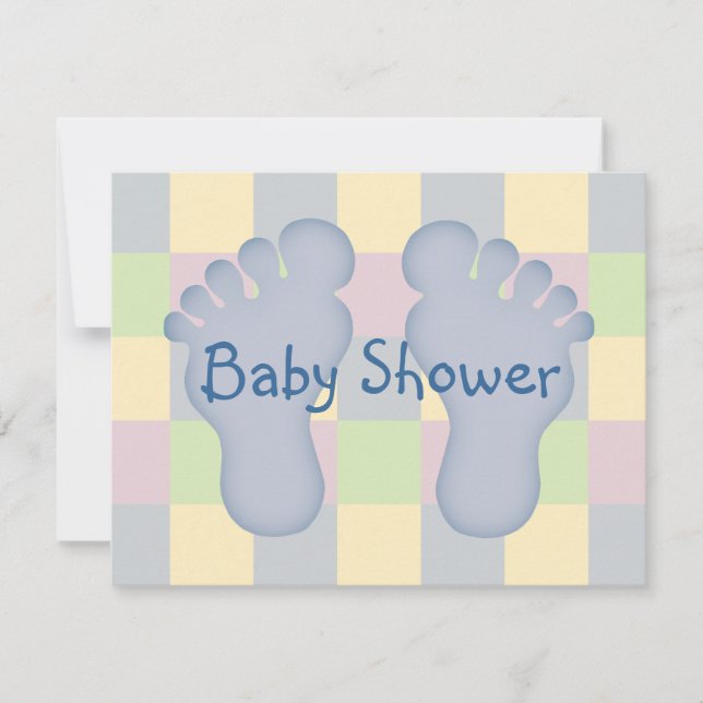 Invitación Niño de Baby Shower (Anverso)