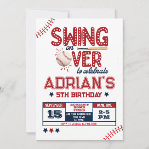 Invitación Niño de cumpleaños de béisbol