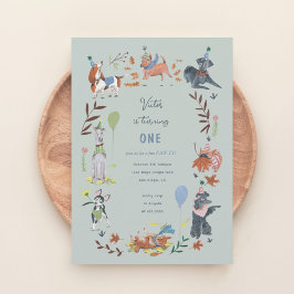 Invitación Niño de cumpleaños Paw-ty perros adorables cachorr