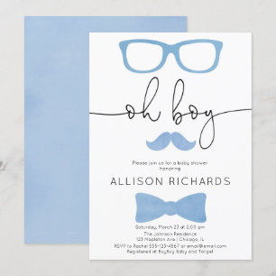 Invitación Niño de ducha, un hombrecito está en camino