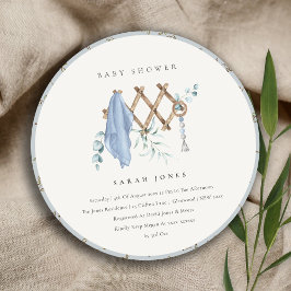 Invitación Niño de Moda lindo bebé enfermera Baby Shower esen