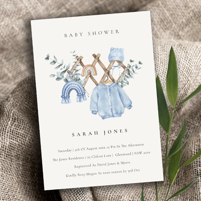 Invitación Niño de Moda lindo bebé enfermera Baby Shower esen (Subido por el creador)