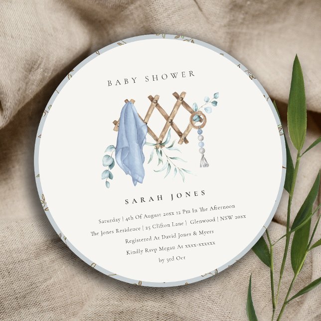 Invitación Niño de Moda lindo bebé enfermera Baby Shower esen (Subido por el creador)