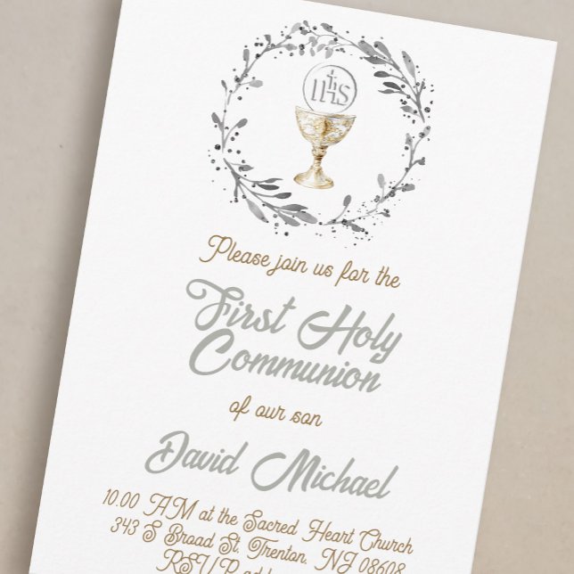 Invitación Niño de Primera Comunión (Subido por el creador)