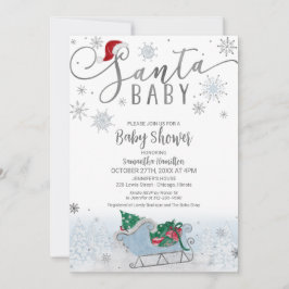Invitación Niño de Santa Navidad Baby Shower