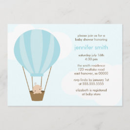Invitación Niño en globo azul