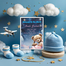 Invitación Niño Estrellita Brillante