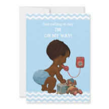 Niño étnico vintage en Chevrons de Baby Shower por