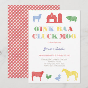 Invitación niño fiesta invita, masticando al fiesta del zooló