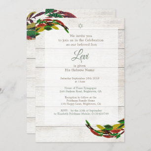 Invitación Niño judío hebreo que llama ruso
