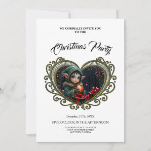 Invitación Niño mayor de edad con abrigo verde