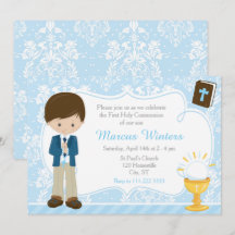 Niño moreno Primera Comunión Damask