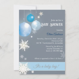 Invitación Niño navidad Baby Shower