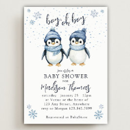 Invitación niño oh niño bebé de invierno
