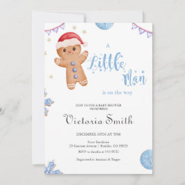 Invitación Niño pequeño hombre jinete Navidad Baby Shower
