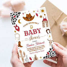 Invitación Niño Rodeo salvaje Baby Shower occidental