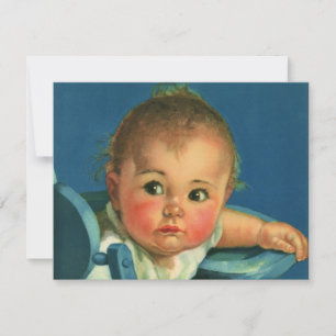 Invitación Niño Vintage, niño o Chica, fiesta de cumpleaños