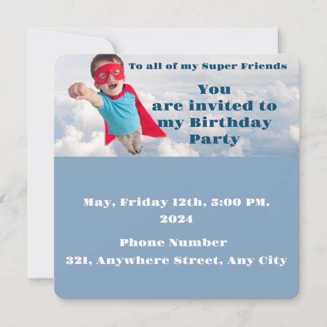 Invitación Niños 3 (Anverso)