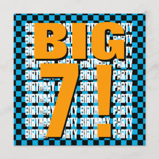 Invitación Niños 7 cumpleaños 7 años Plaza moderna