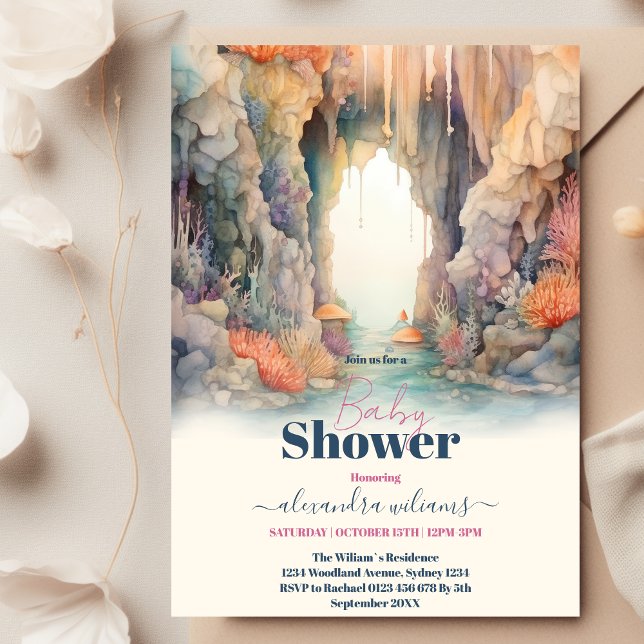 Invitación Niños azules bajo el mar Criaturas Baby Shower (Subido por el creador)