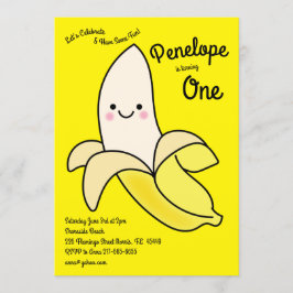 Invitación Niños bananeros bananeros 1 Fiesta de cumpleaños K