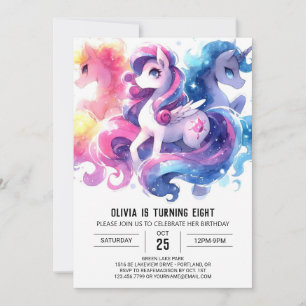 Invitación Niños bohemios Caballos Cumpleaños