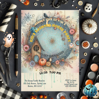 Invitación Niños caprichosos atormentan al Fiesta Pastel Fall