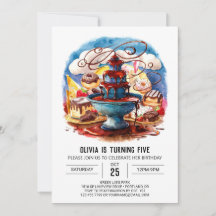 Niños coloridos Cumpleaños del Chocolate