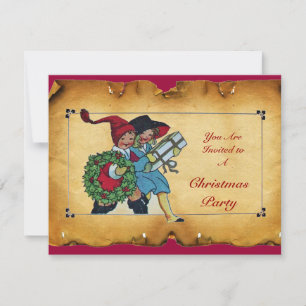 INVITACIÓN NIÑOS CON REGALOS DE NAVIDAD -