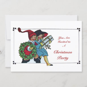 INVITACIÓN NIÑOS CON REGALOS FIESTAS NAVIDADES