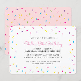 Invitación NIÑOS CUMPLEAÑOS FIESTA lindo colorido salpicadura