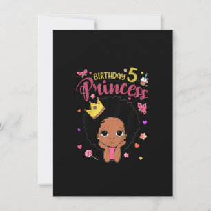 Invitación Niños de 5 años regalos divertidos de princesa par