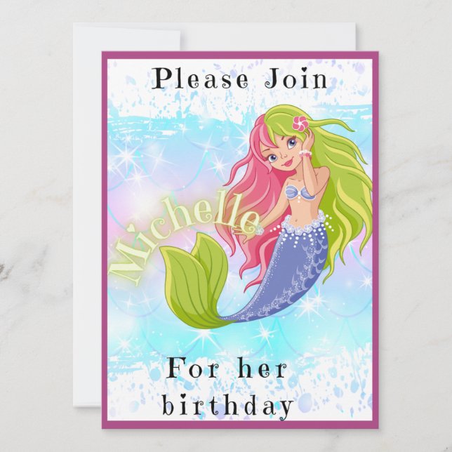 Invitación Niños de cumpleaños (Anverso)