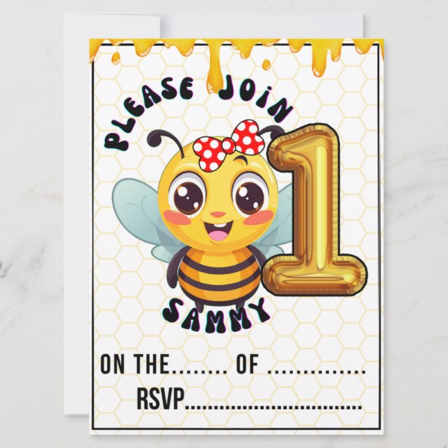 Invitación Niños de cumpleaños (Anverso)