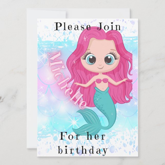 Invitación Niños de cumpleaños (Anverso)