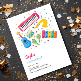 Invitación Niños de instrumentos musicales