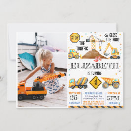 Invitación Niños de la construcción moderna Cute cumpleaños