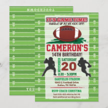 Niños de la NFL de fútbol americano o cumpleaños d