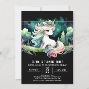 Invitación Niños Fantasy Horse Cumpleaños