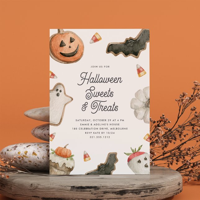 Invitación Niños Fiesta de Dulces y Tratamientos de Halloween (Subido por el creador)
